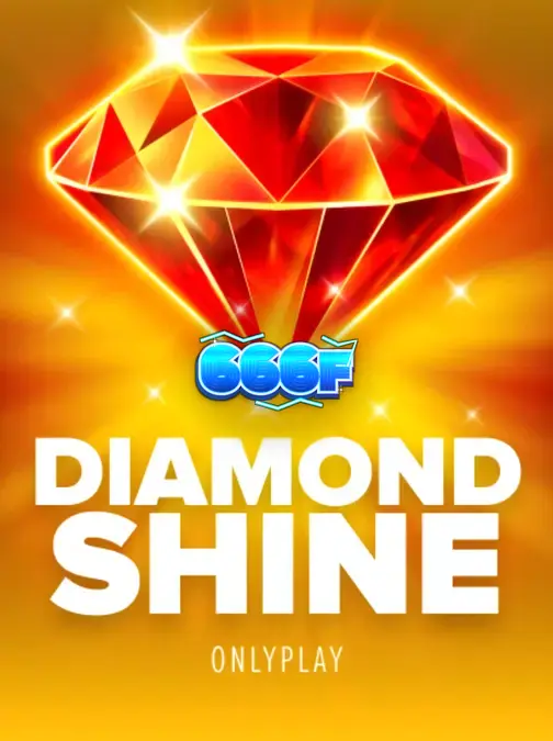 Tampilan visual slot Diamond Shine dengan tema buah neon dan berlian